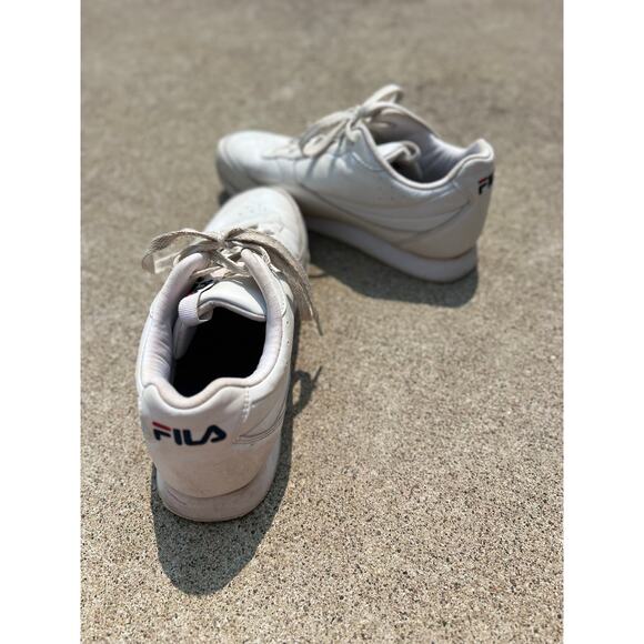 Fila Shoes Women Size 9.5 White Orbit Jogger Low Sneakers Lace Up 5RM0160-125 - Picture 2 of 6